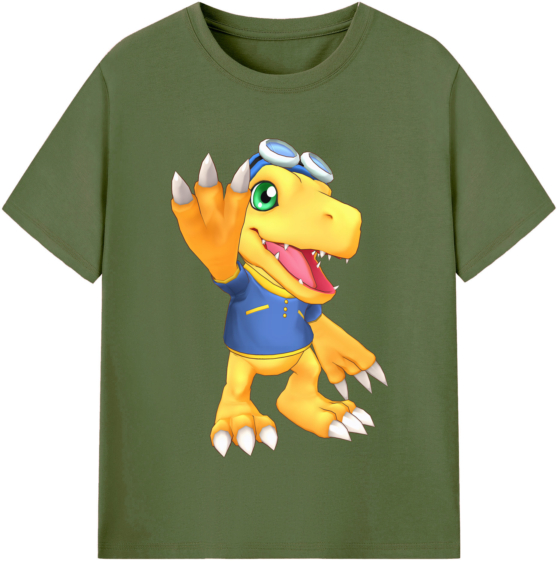 （画像用） Digimon デジタルモンスター/デジモン 綿100％半袖Tシャツ（フロントプリント）